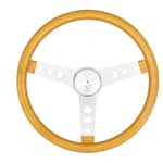 Steering Wheel Mtl Flake Gold/Spoke Chrm 13.5