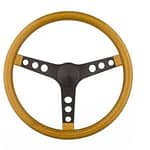 Steering Wheel Mtl Flake Gold/Spoke Blk 15