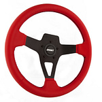 Edge Series Steering Wheel Red Vinyl - DISCONTINUED