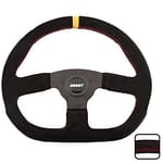 Suede Series Steering D- Wheel 13.75in Diameter - DISCONTINUED
