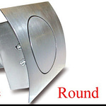 Round Fuel Door  Curved Surfaces