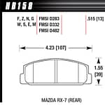 Street Brake Pads Rear Mazda RX-7 HPS