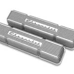 SBC Valve Covers Finned Vintage Series Natural