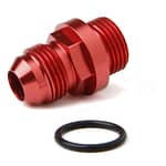 Fuel Inlet Fitting Short 8an to 8 ORB Red - DISCONTINUED