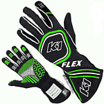 Glove Flex X-Large Black / Flo Green SFI / FIA