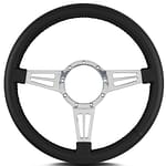 Steering Wheel Mark 4 Do uble Slot Pol. w/Blk Wra