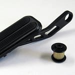 Drive-By-Wire XL Pedal Alum w/ Rubber Pad Black - DISCONTINUED