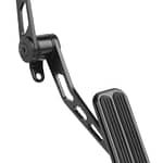 Blk Steel Spring-Loaded Throttle Pedal w/Rubber