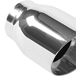 Double Wall Tip Polished 2.5in Inlet/3.5in Outlet