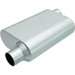 Rumble Aluminizd Muffler 2.25in Offset In/Out
