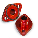BBC #12 Water Pump Port Adapters - Red (2pk) - DISCONTINUED