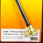 Bronze Oil Pump Drive Gear & Shaft - SBM