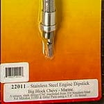 BBC S/S Engine Dipstick For 31560 Marine Pans - DISCONTINUED