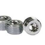 3/8in. NPT Chrome Pipe Plug 4 Per Package