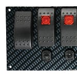 Fiber Design Switch Panel - Black/Black