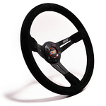 13.75 in Wheel Black Suede 6-Bolt 3in Dished - DISCONTINUED