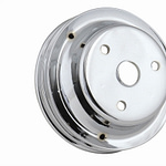 Chrome Crank Pulley Double Groove