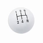 Classic Shifter Knob 5 Speed White