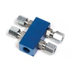 NOS Distribution Block w/Blue Comp. Fittings - DISCONTINUED