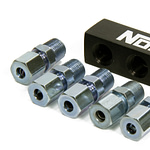 1/8-npt Distribution Block for 3 Stage Black - DISCONTINUED