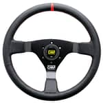 WRC Steering Wheel Black And Red .350 Dia Grip - DISCONTINUED