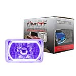 4x6in Sealed Beam Head Light w/Halo Purple - DISCONTINUED