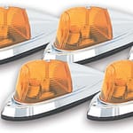 Hi-Five Cab Roof Lights Amber Deluxe Chrome