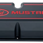 Ford Mustang Alum Valve Covers Black Crinkle - DISCONTINUED
