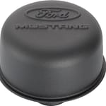 Mustang Air Breather Cap Black Crinkle Push-In - DISCONTINUED