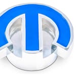 Mopar Deluxe Air Cleaner Nut Chrome w/Blue Emblem