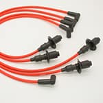 8mm Spark Plug Wire Set VW w/Male Tower Cap Red