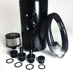 Catch Can Dual Inlet Black Aluminum -10an ORB
