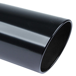 Exhaust Tip 4in x 8in 18in L Black Weld-on - DISCONTINUED