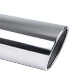 Exhaust Tip 5in x 6in 18in L Polished Bolt-on