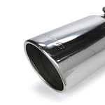 Exhaust Tip 5in x 6in 12in L Polished Bolt-on