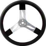 15in Steering Wheel Alum Black