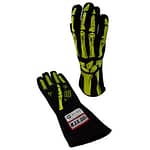 Double Layer Yellow Skeleton Gloves Medium - DISCONTINUED
