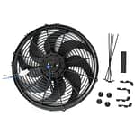 14In Electric Cooling F an 12V Curved Blades