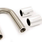 36in Stainless Hose Kit w/Polished Ends