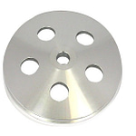 Polished Aluminum GM 1V Power Steering Pulley