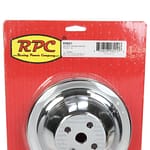 SBC SWP 2 GROOVE WATER P UMP PULLEY CHROME