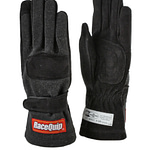 Glove Double Layer Child Large Black SFI-5 Youth