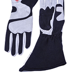 Gloves Outseam Black/ Gray X-Large SFI-5 - DISCONTINUED