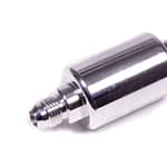 #6 Aluminum Fuel Filter Polished 3in x 1-1/4in
