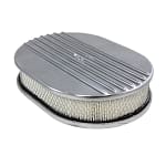 Air Cleaner Kit  12in X 2in Oval Half Finned Top