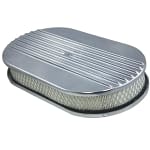 Air Cleaner Kit  15in X 2in Oval Half Finned Top