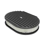 Air Cleaner Kit  12in X 2in Oval Full Finned Top