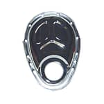 SBC Steel Timing Chain Cover Chrome