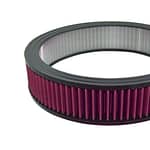 Air Cleaner Element 14in X 3in Round with Red