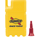 Yellow Sunoco Race Jug w / FastFlo Lid & Vechical - DISCONTINUED